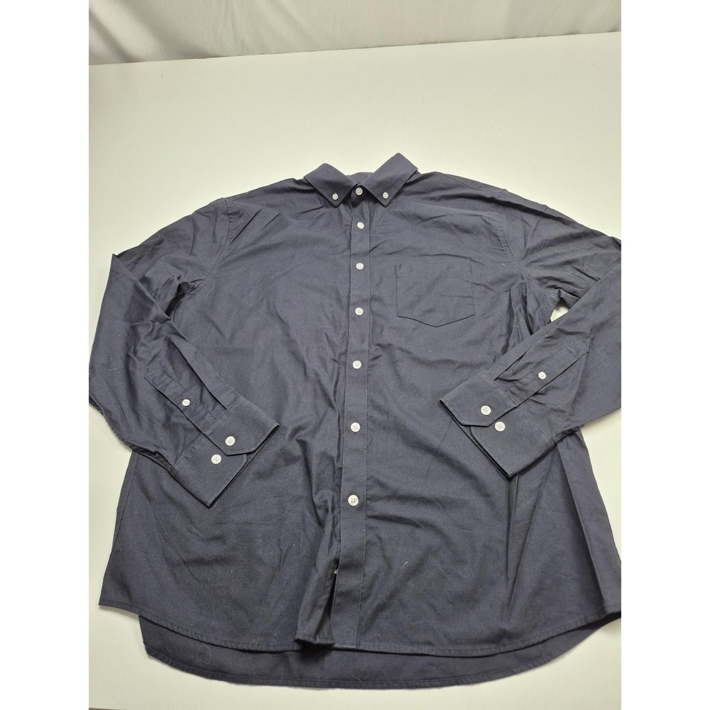 Under 5'10 Shirt Mens XL Blue Oxford Long Sleeve Button Down Stretch Casual